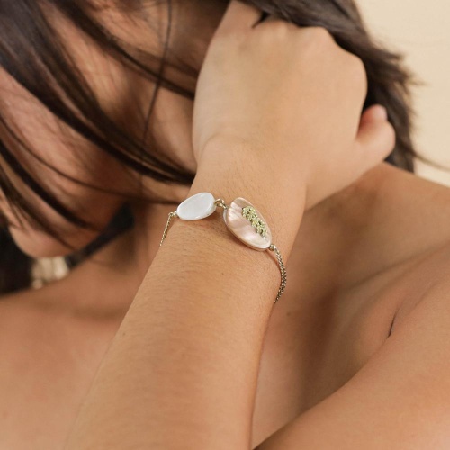 Браслет Nature Bijoux, Calliope, с перламутром и золотистый нитью, NB25.1-13-44091 золотистый фото 5
